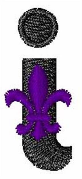 Picture of Fleur-De-Lis-Font i Machine Embroidery Design