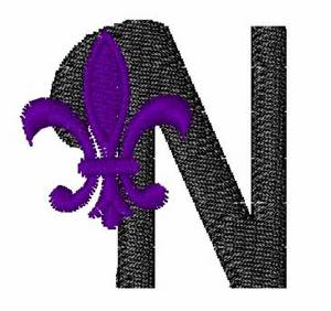 Picture of Fleur-De-Lis-Font N Machine Embroidery Design