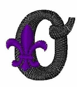 Picture of Fleur-De-Lis-Font o Machine Embroidery Design