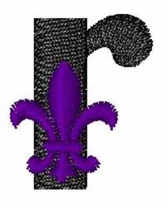 Picture of Fleur-De-Lis-Font r Machine Embroidery Design