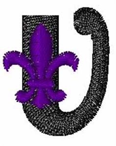 Picture of Fleur-De-Lis-Font v Machine Embroidery Design