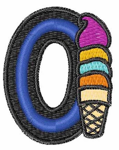 Picture of Ice-Cream-Font 0 Machine Embroidery Design