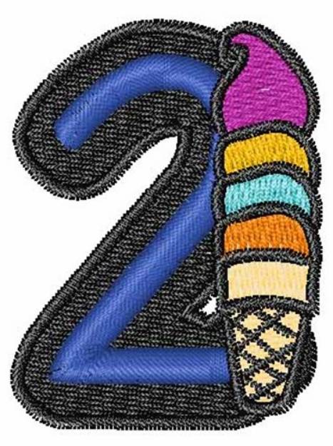 Picture of Ice-Cream-Font 2 Machine Embroidery Design