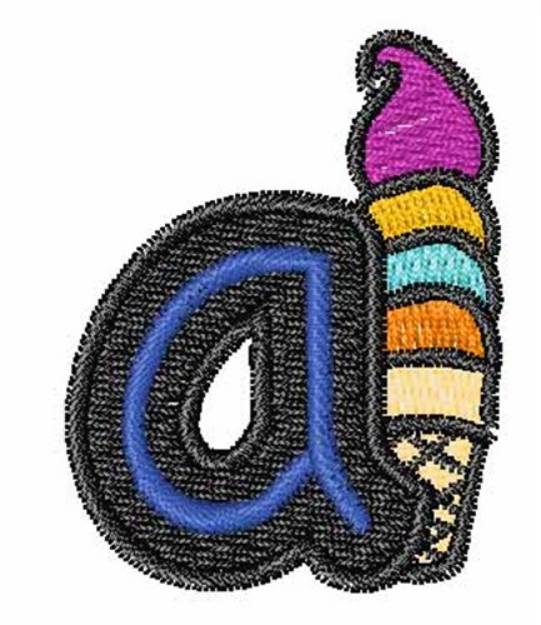 Picture of Ice-Cream-Font a Machine Embroidery Design