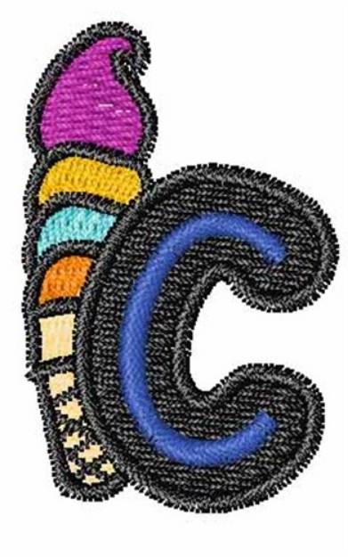 Picture of Ice-Cream-Font c Machine Embroidery Design