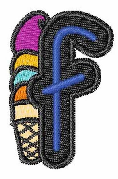 Picture of Ice-Cream-Font f Machine Embroidery Design