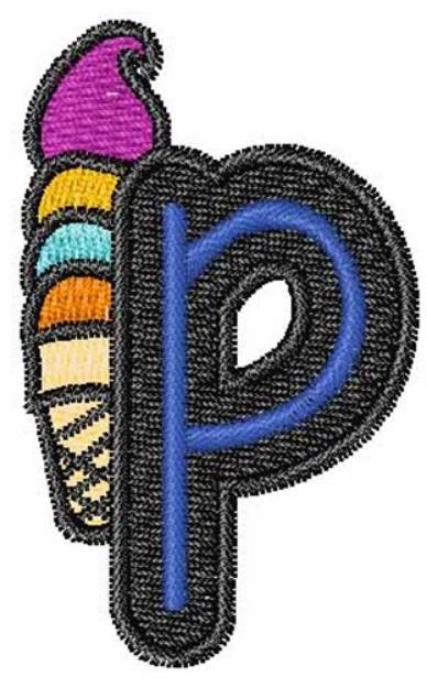 Picture of Ice-Cream-Font p Machine Embroidery Design