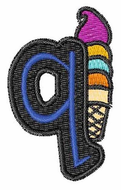 Picture of Ice-Cream-Font q Machine Embroidery Design