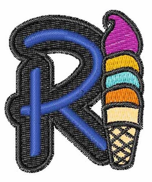 Picture of Ice-Cream-Font R Machine Embroidery Design