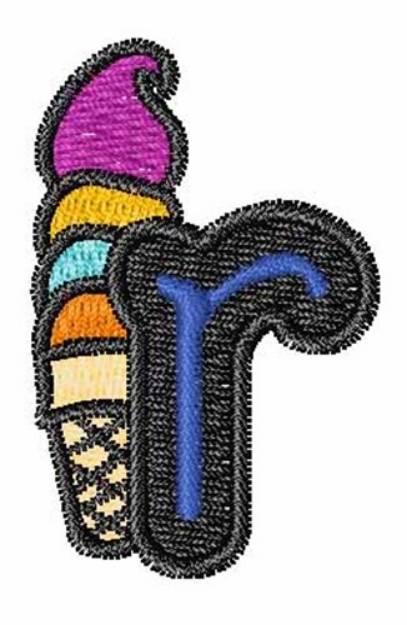 Picture of Ice-Cream-Font r Machine Embroidery Design