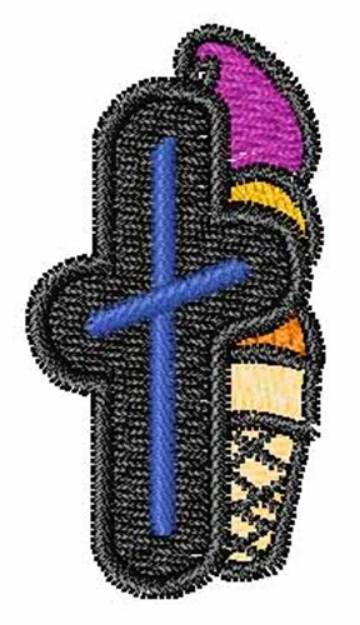 Picture of Ice-Cream-Font t Machine Embroidery Design