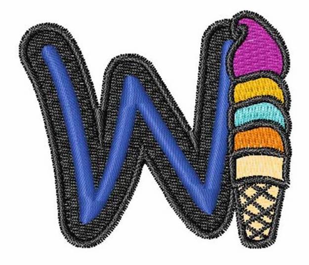 Picture of Ice-Cream-Font W Machine Embroidery Design