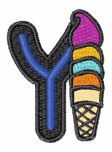 Picture of Ice-Cream-Font Y Machine Embroidery Design