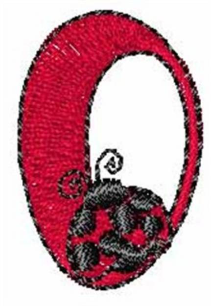 Picture of LadyBug-Font O Machine Embroidery Design