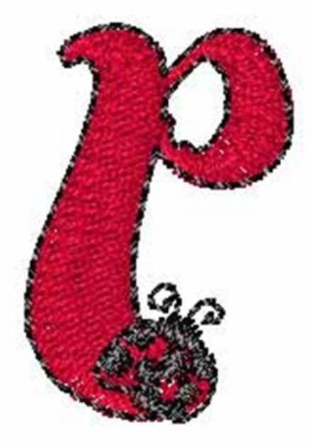 Picture of LadyBug-Font p Machine Embroidery Design