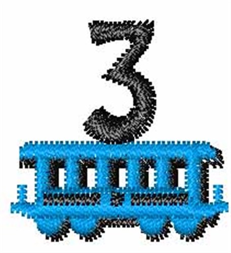 Train-Font 3 Machine Embroidery Design