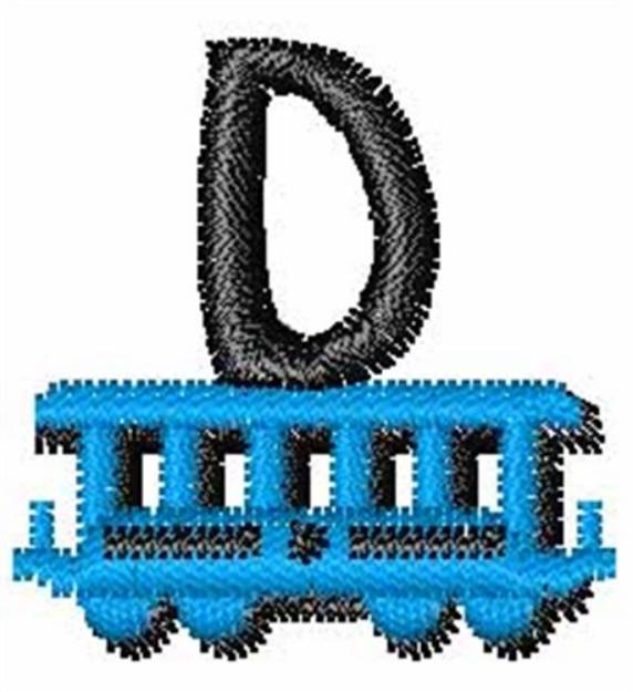 Picture of Train-Font D Machine Embroidery Design