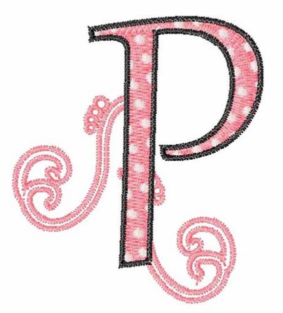 Picture of Swirl P Machine Embroidery Design