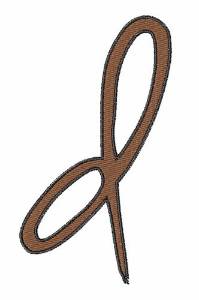 Picture of Handwriting D Machine Embroidery Design