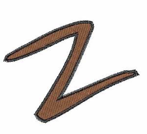 Picture of Handwriting Z Machine Embroidery Design