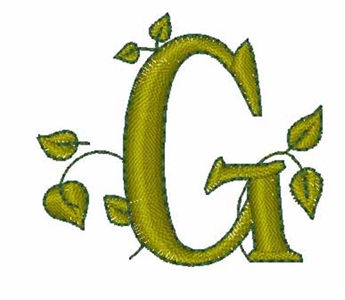 Leafy Vine G Machine Embroidery Design