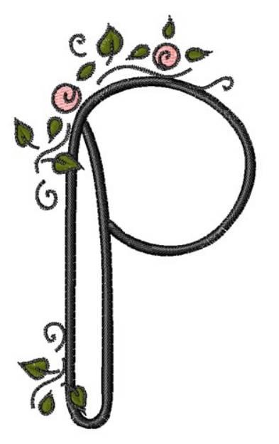 Picture of Rose Vine Swirl P Machine Embroidery Design