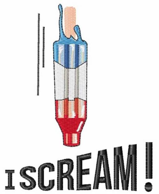 Picture of I Scream Machine Embroidery Design