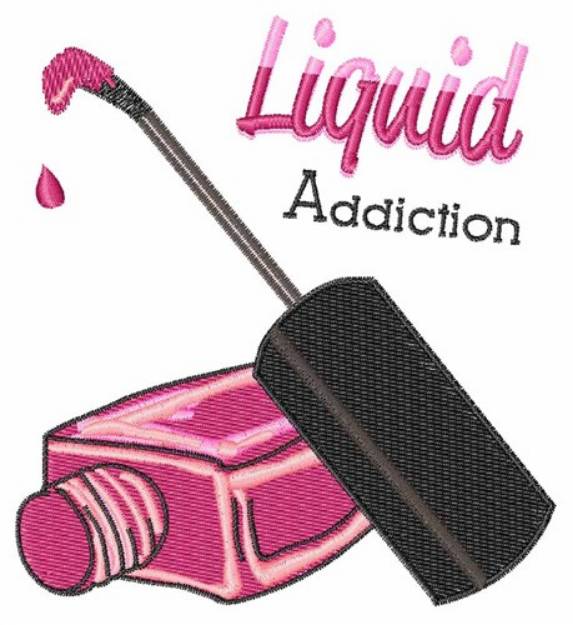 Picture of Liquid Addiction Machine Embroidery Design