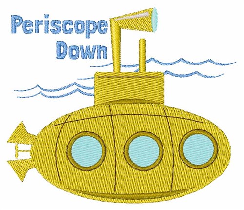 Periscope Down Machine Embroidery Design