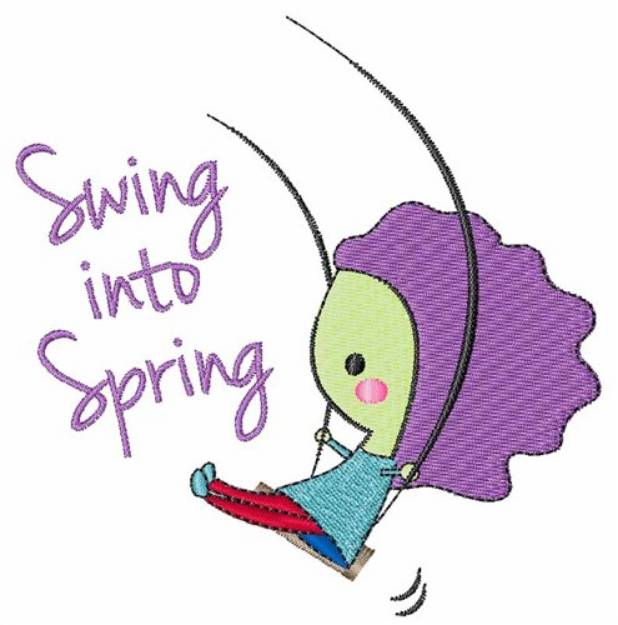 Picture of Swing Into Spring Machine Embroidery Design