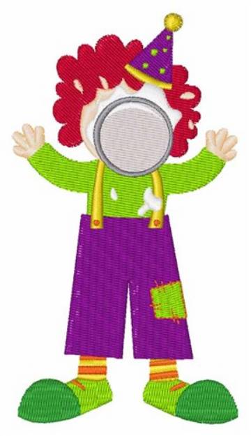 Picture of Pie Face Clown Machine Embroidery Design