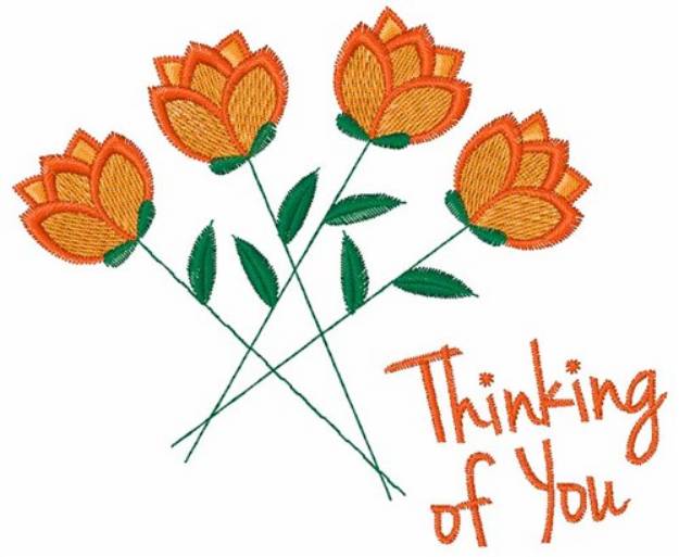 Picture of Thinking Of You Machine Embroidery Design