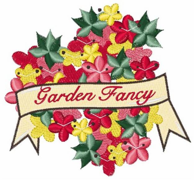 Picture of Garden Fancy Machine Embroidery Design