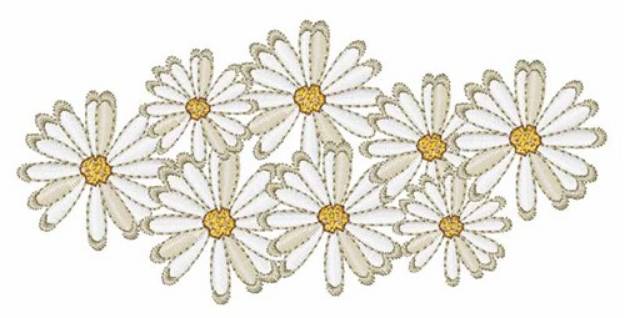 Picture of Daisy Flowers Machine Embroidery Design