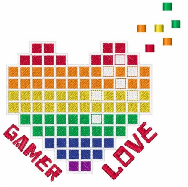 Picture of Gamer Love Machine Embroidery Design