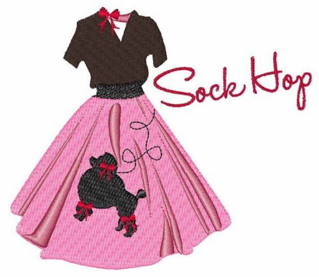 Picture of Sock Hop Machine Embroidery Design