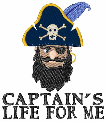 Captains Life Machine Embroidery Design
