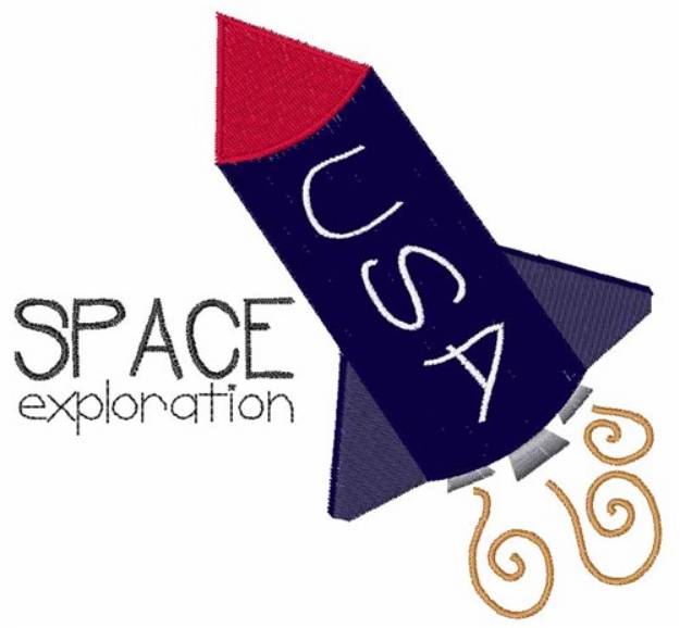 Picture of Space Exploration Machine Embroidery Design