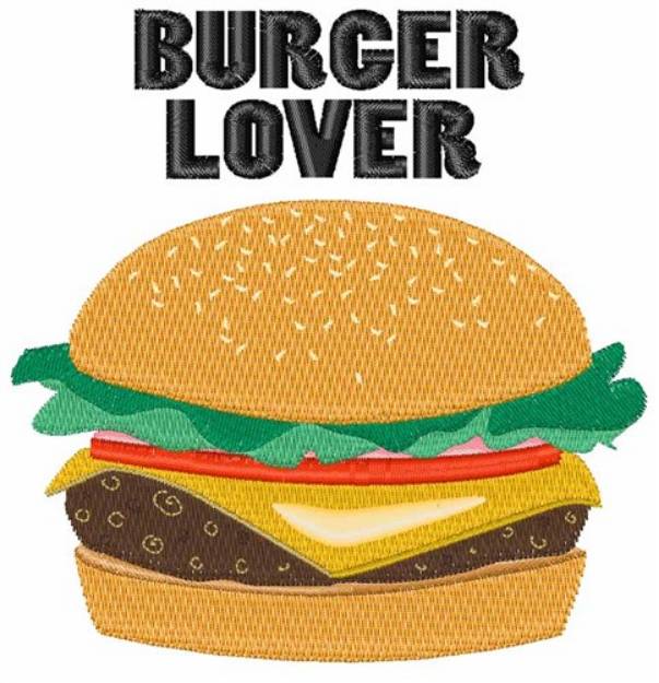 Picture of Burger Lover Machine Embroidery Design