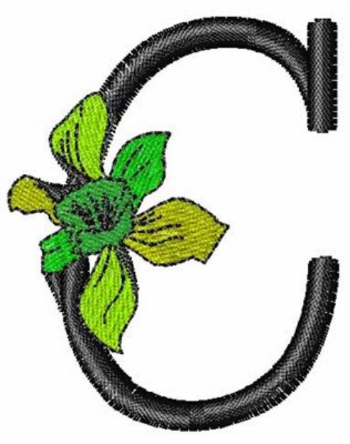 Picture of Iris Font C Machine Embroidery Design