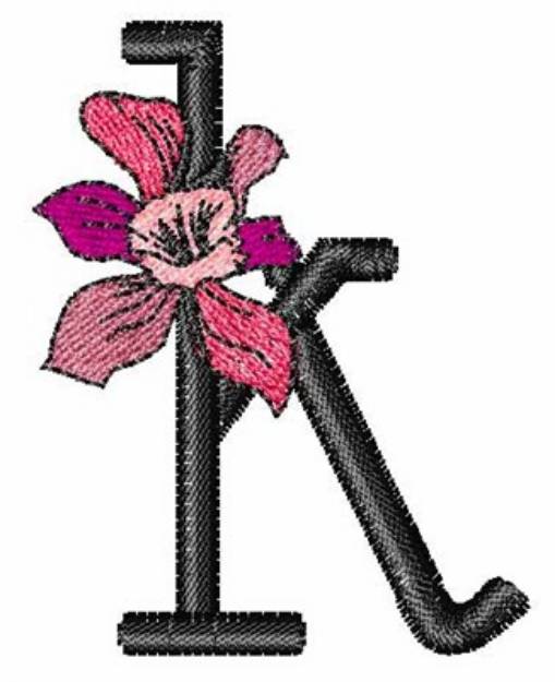 Picture of Iris Font k Machine Embroidery Design