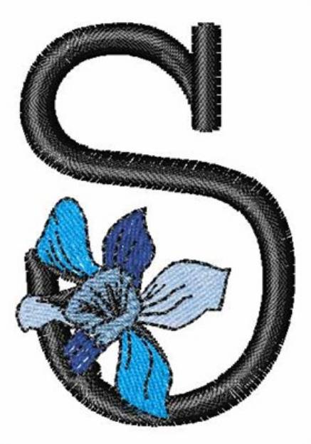 Picture of Iris Font S Machine Embroidery Design