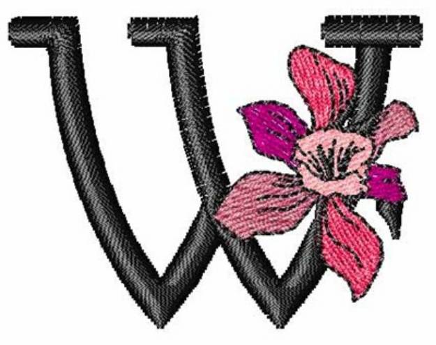 Picture of Iris Font w Machine Embroidery Design