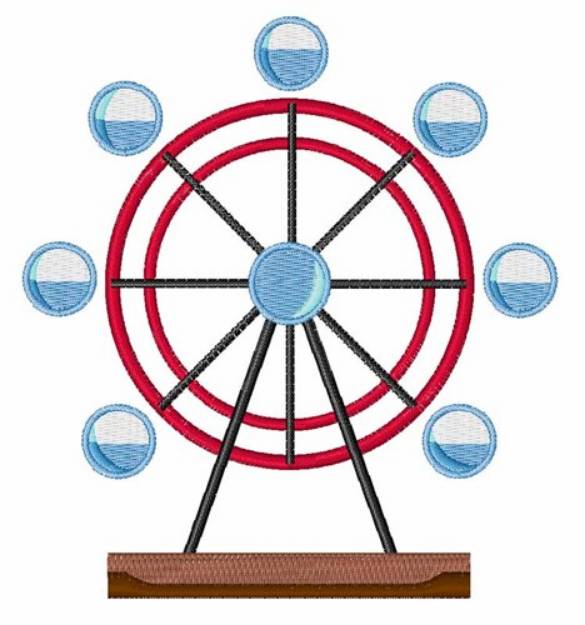 Picture of Ferris Wheel Machine Embroidery Design