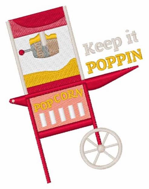 Picture of Keep It Poppin Machine Embroidery Design