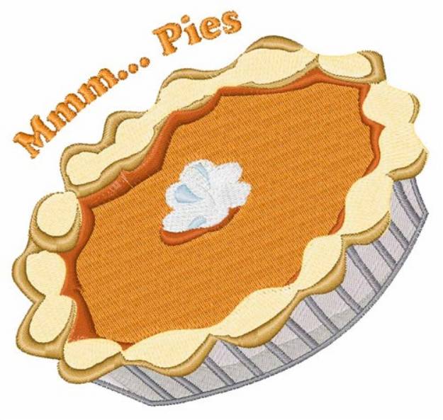 Picture of Mmmm Pies Machine Embroidery Design