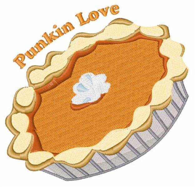 Picture of Punkin Love Machine Embroidery Design