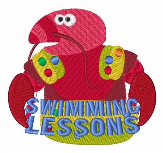 Picture of Swimming Lessons Machine Embroidery Design