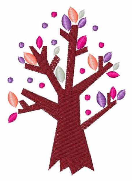 Picture of Colorful Tree Machine Embroidery Design