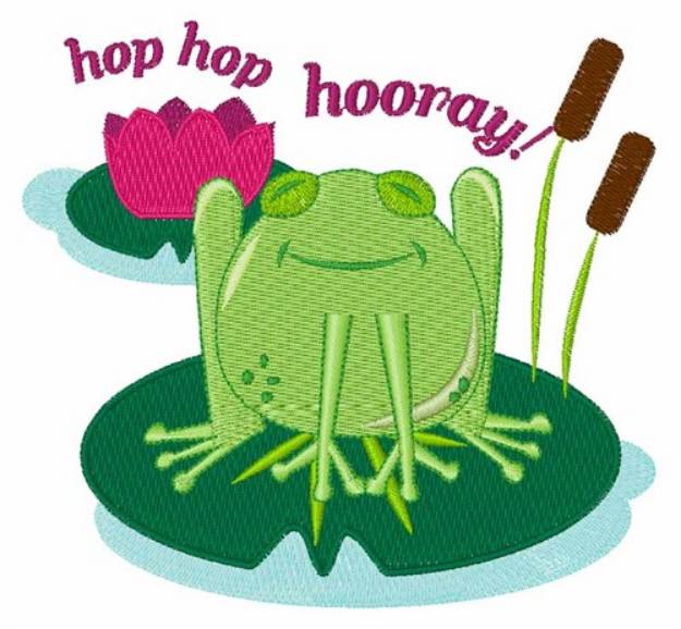 Picture of Hop Hop Hooray Machine Embroidery Design